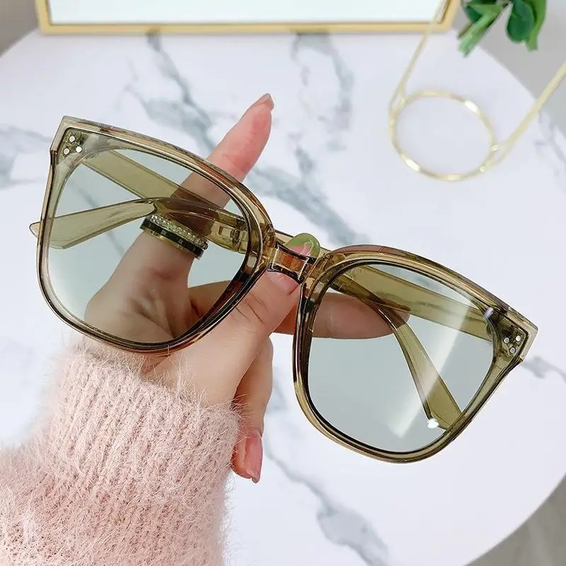 New Polarized Unisex Rectangle Vintage Sunglasses Fashion Design Retro Sun Glasses Female Fold Cat Eye Eyeglass UV400 Goggles