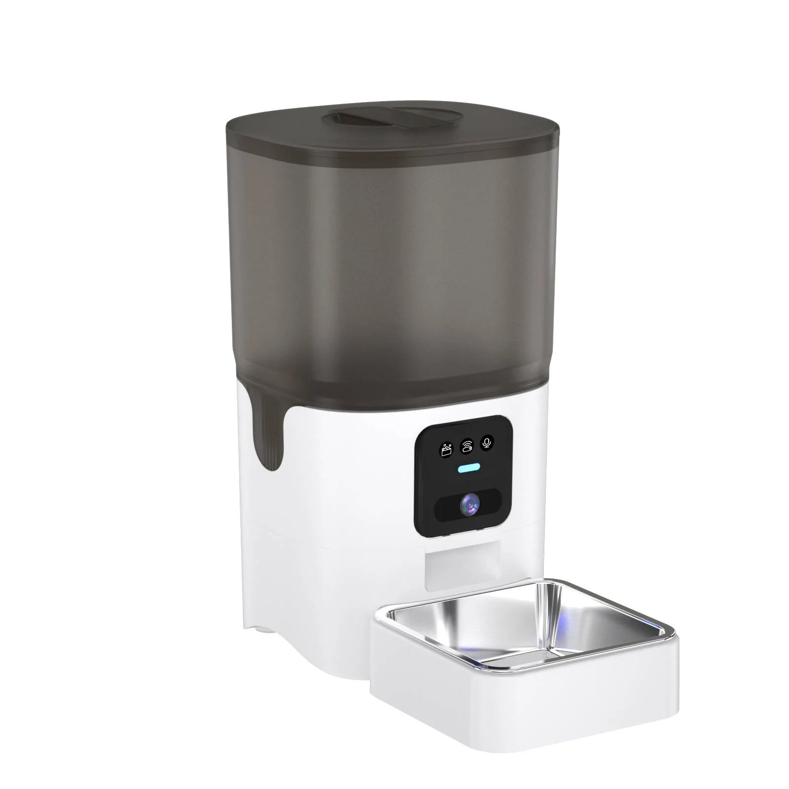 

Умная кормушка для домашних животных, широкоугольная кормушка для видео, Bluetooth-соединение, автоматическая доставка корма для кошек и собак