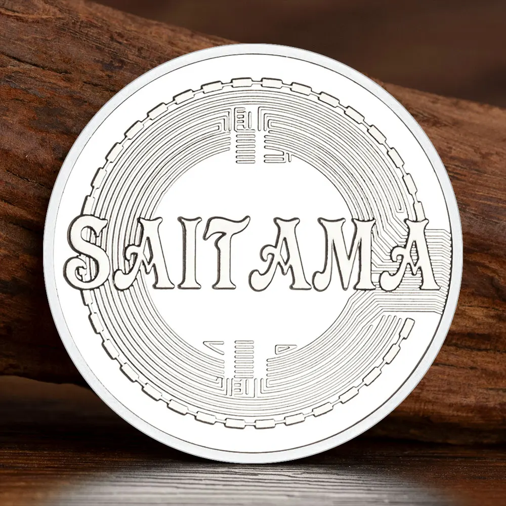 Saitama INU Crypto Souvenir Coins Digital Money Golden Plated Cryptocurrency Gifts for Collection Coin