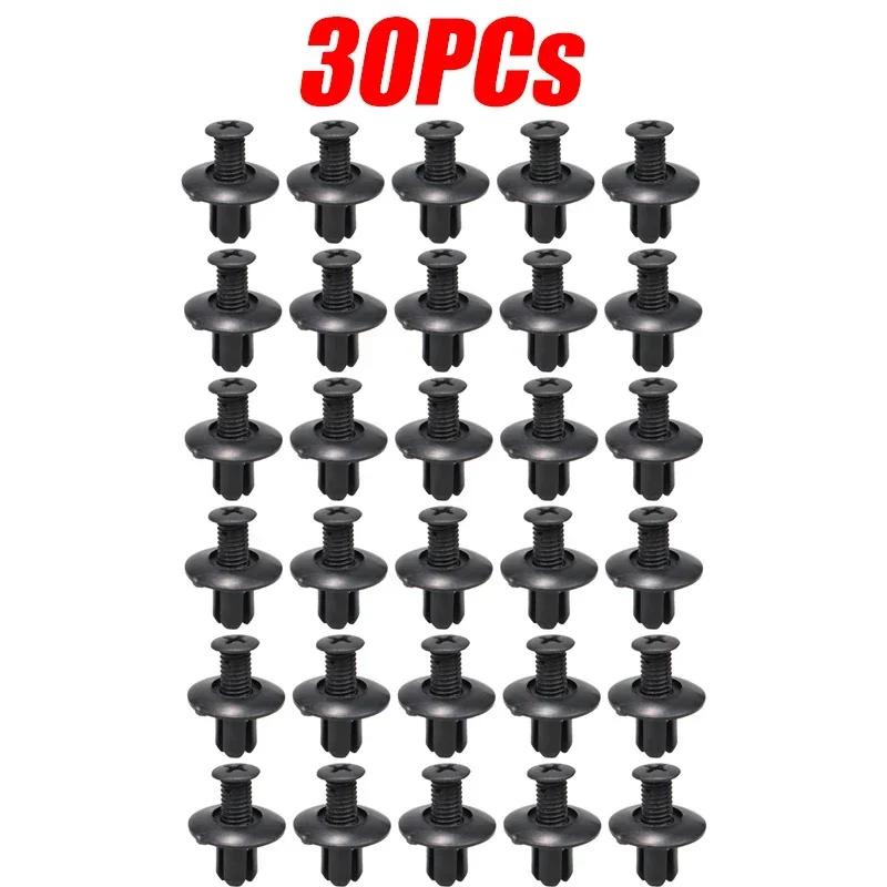 100 stücke Auto Kunststoff Nieten Befestigungen Schraube Reparatur Auto Stoßstange Kotflügel Niet Verschluss Clips 8mm für Toyota Focus Kia Nissan yamaha