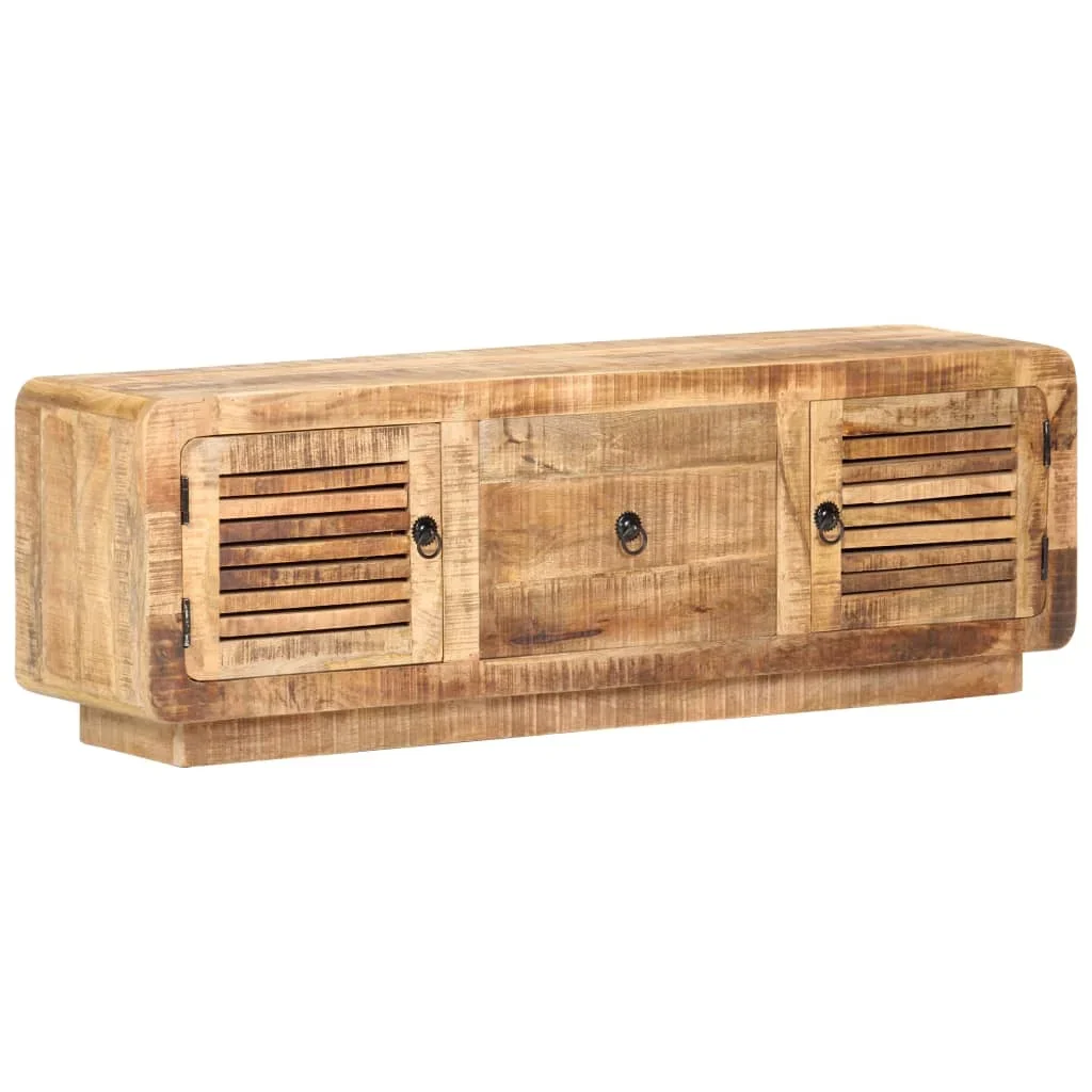 Furniture TV should be given as a luxury raw mango wood furniture TV cabinet modern minimalist LED