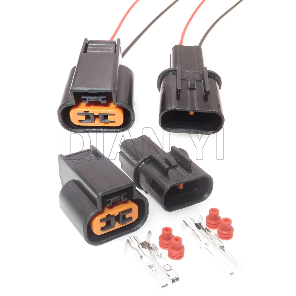 1 Set 2 Way PB621-02020 PB625-02027 AC Assembly Auto ABS Sensor Wire Socket Automobile Fog Lamp Cable Plug For Mitsubishi Souast