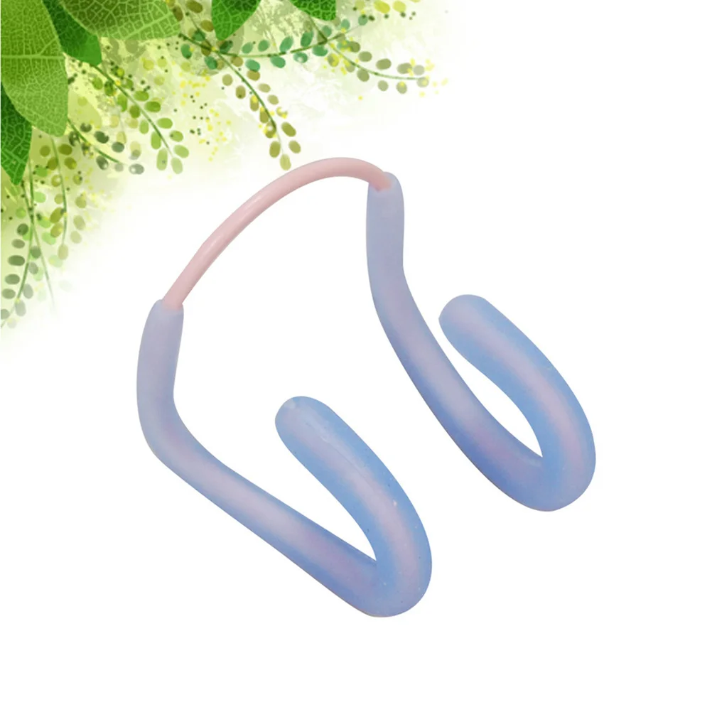 

Swimming Nose Clip Sky-Blue Silicone Waterproof Anti-Slip For Pool Ocean Sports Gear Noseclip