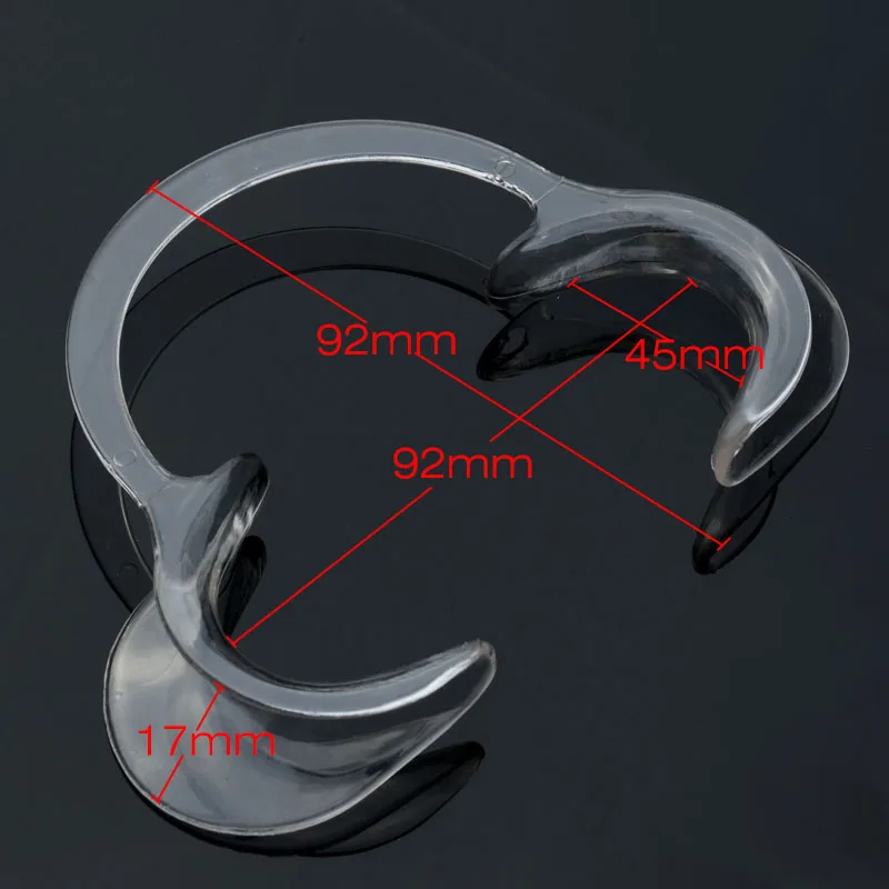 10 قطع من فتاحة ضام الخد البلاستيكية للأسنان على شكل حرف C