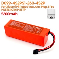 Replacement Battery D099-4S2P S1-260-4S2P For Xiaomi MIJIA Mi Robot Vacuum-Mop 2 Pro MJSTS1 C101 MJSTP Cleaner Battery 5200mAh