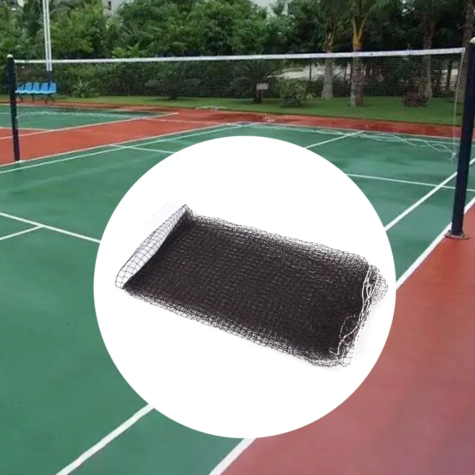 

Portable Badminton Net Volleyball Training Net Lightweight Folded Tennis Net Replacement for Garden Soccer Outdoor Activities