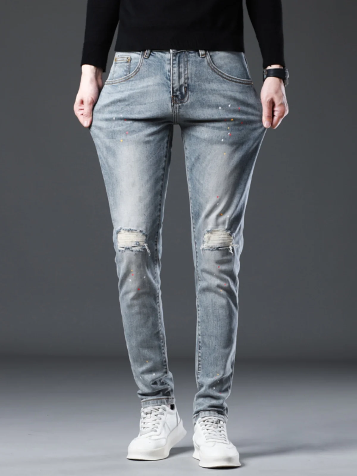 Retro Blue Splaed D…