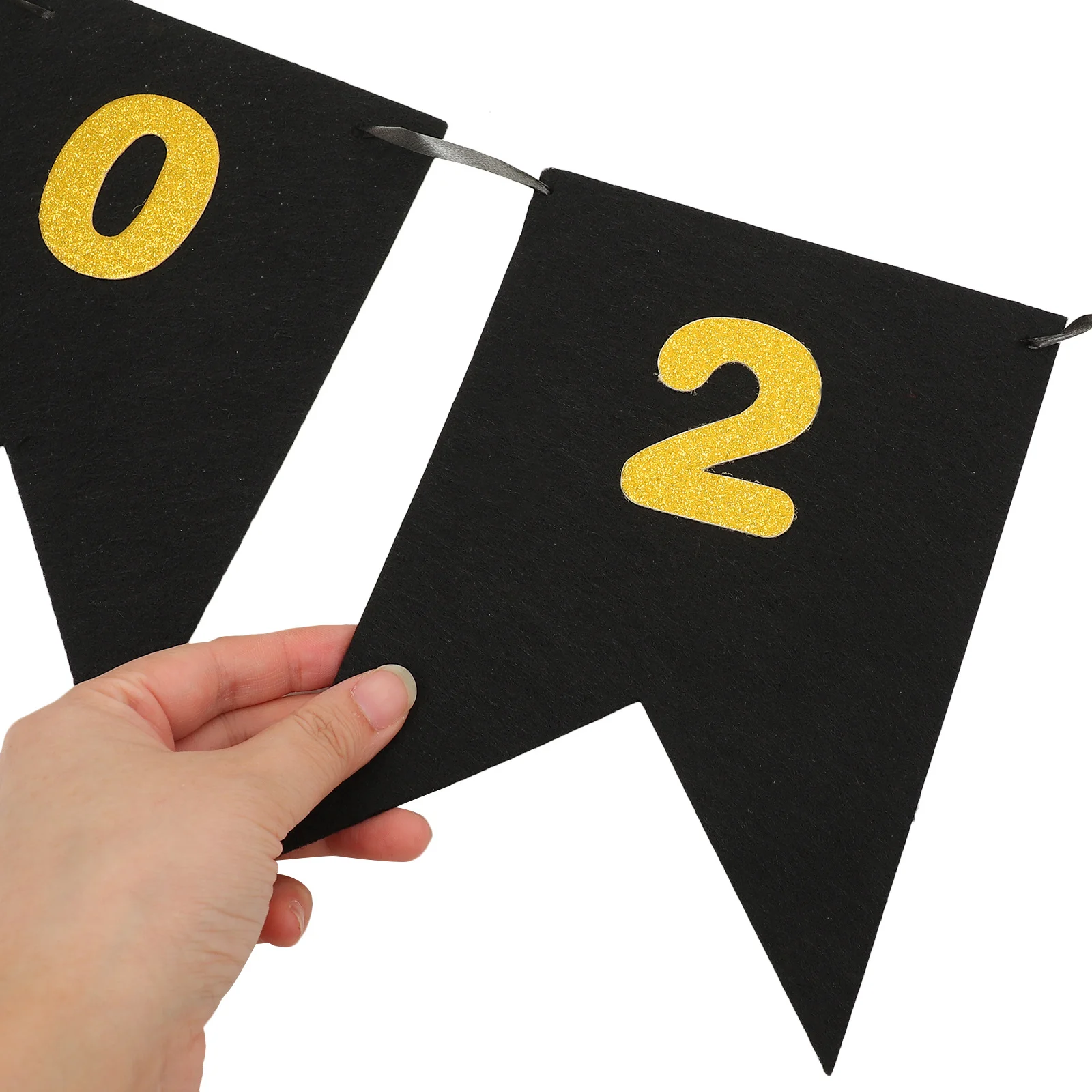 

2024 Graduation Banner Felt Cloth Graduation Party Hanging Banner Background Decoration Photo Prop Wallet Door Window