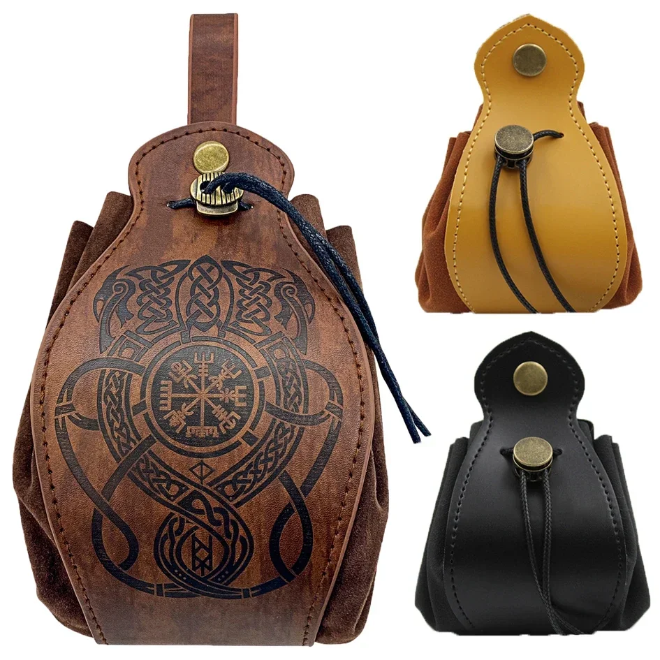 Coin Purse 5 Celtic Designs Genuine Leather For DND Dice Bag Tray  Cute Drawstring Pouch for D&D Roleplaying RPG Gift Ideas