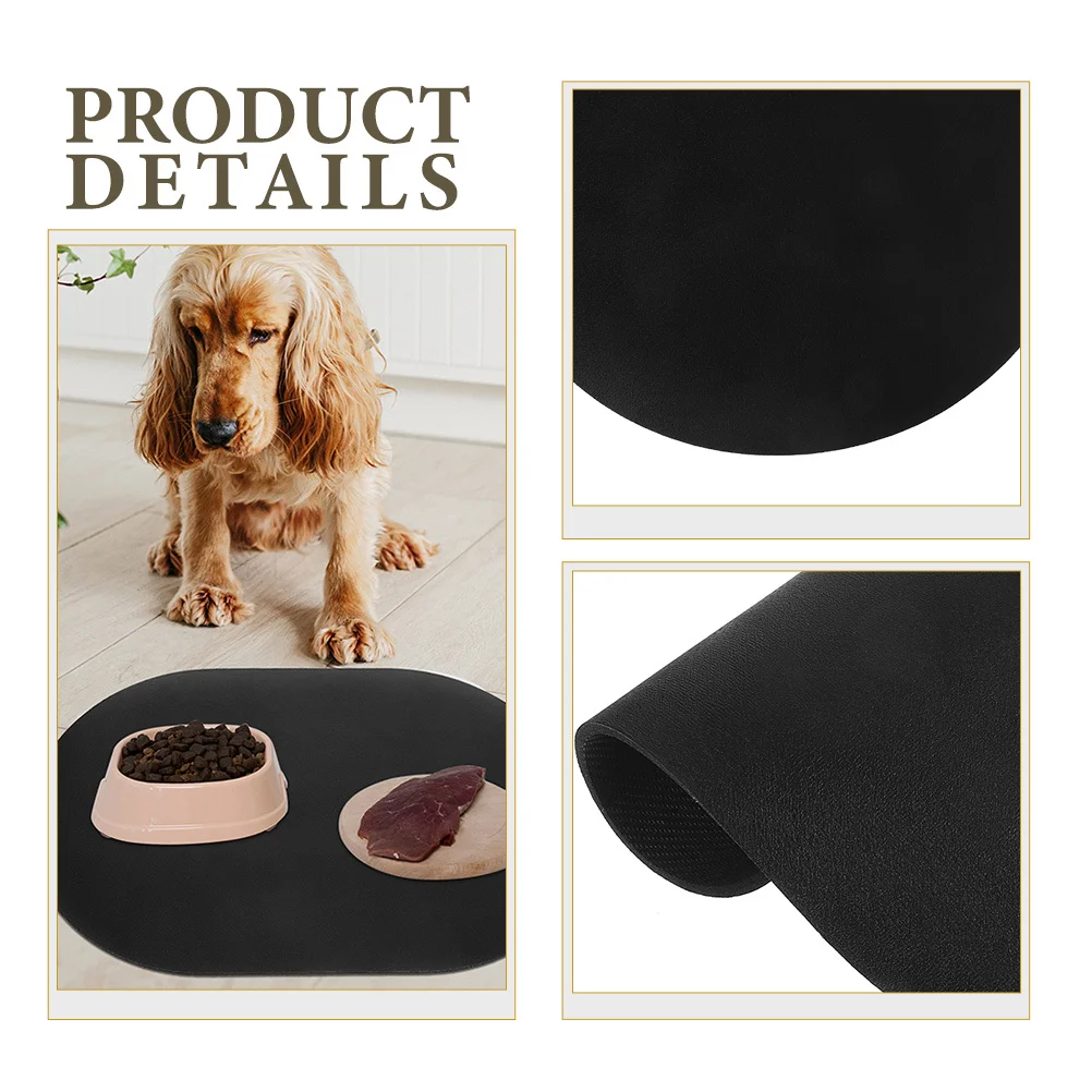 

Reusable Absorbent Dog Food Mat Anti-Skid Thick Pet Feeding Mat Floor Protector Cat Bowl Cushion Thick Pet Placemat