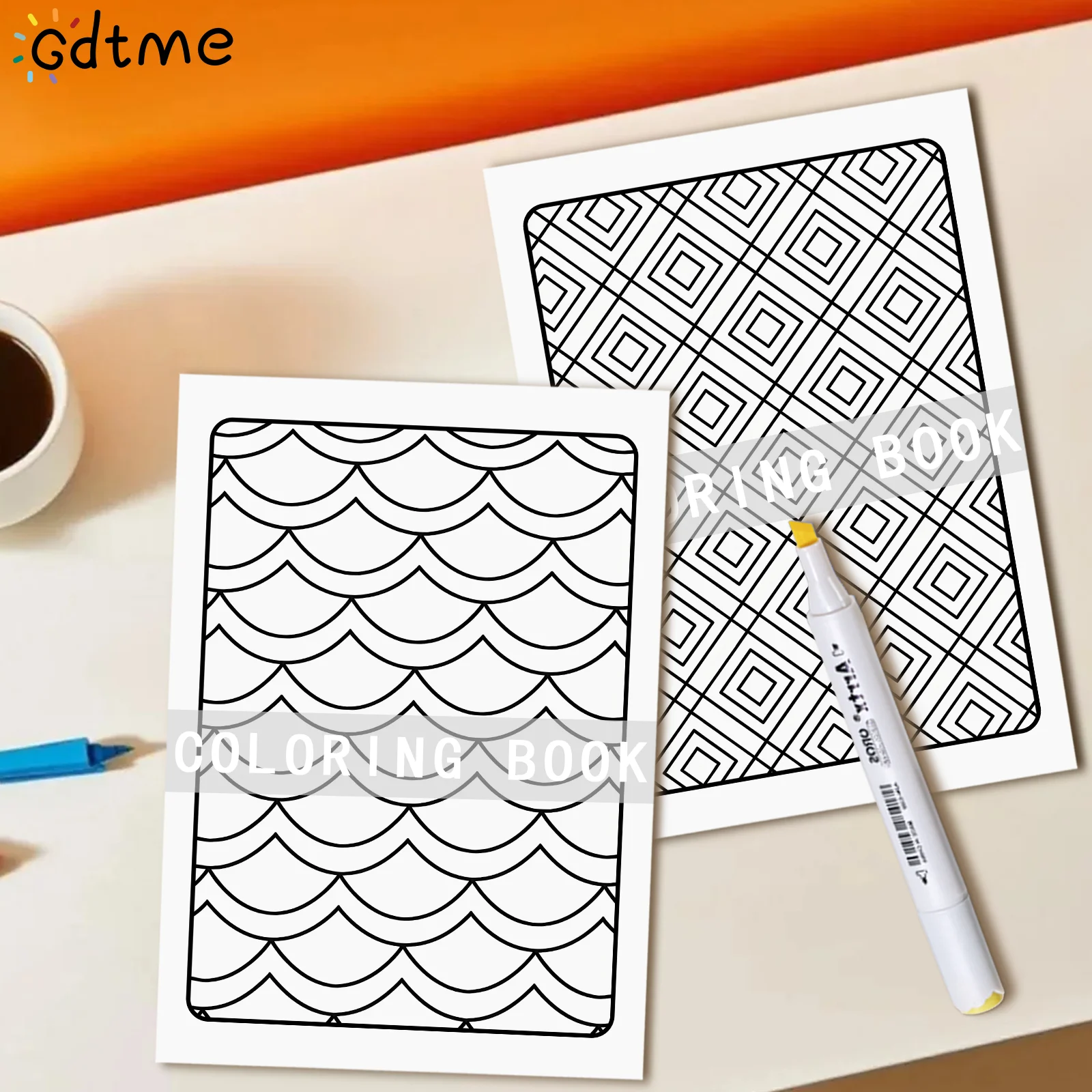 كتاب تلوين بأنماط سلمية لتخفيف التوتر - علاج فني مضاد للقلق مع صفحات الرسم الإبداعية #5