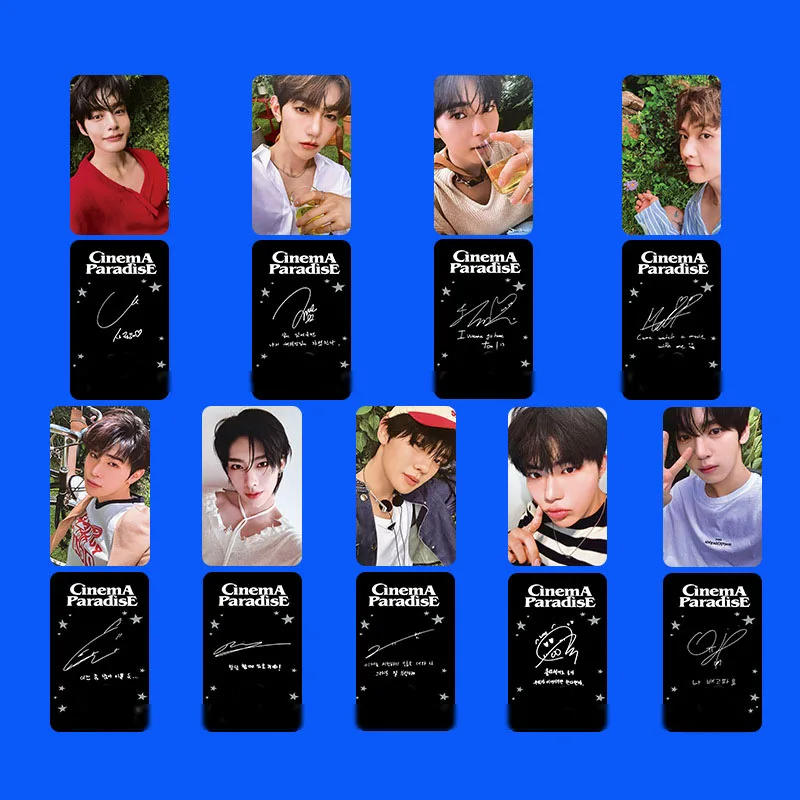 9pcs KPOP ZB1 Album EL New World Card Co-branded Card Hand Puppet