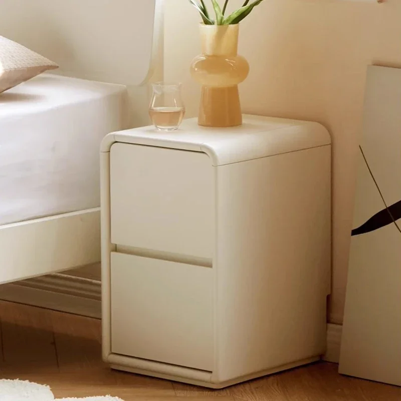 خزانة أنيقة ومبتكرة لغرفة النوم وغرفة المعيشة العصرية وموفرة للمساحة وخزانة زاوية بيضاء أثاث حديقة Mesitas De Noche