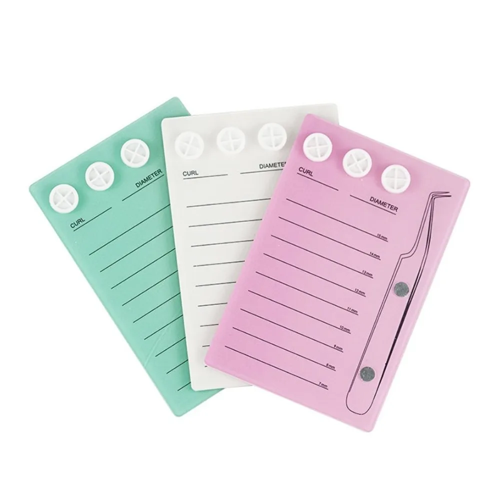 Magnetic Eyelash Holder Scale Plate Reusable Eyelash Extension Tray Multi-functional Professional False Lashes Glue Pallet