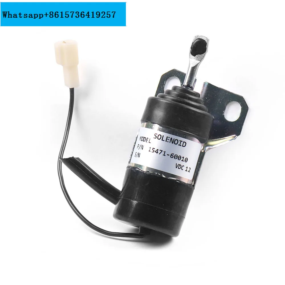 Fuel cut-off solenoid valve cut-off valve suitable for Kubota 15471-60010/15471-60013