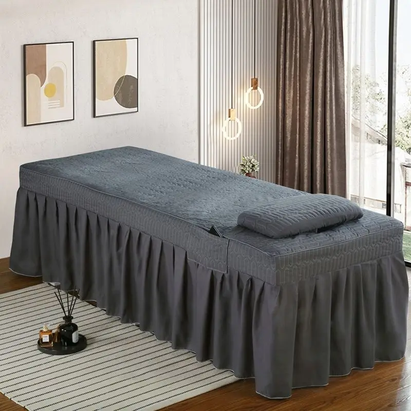 Beauty Bed Cover Massage Therapy Diagnosis Bed Sheet Cover Opening Fumigation Foot Bath Bed Cover