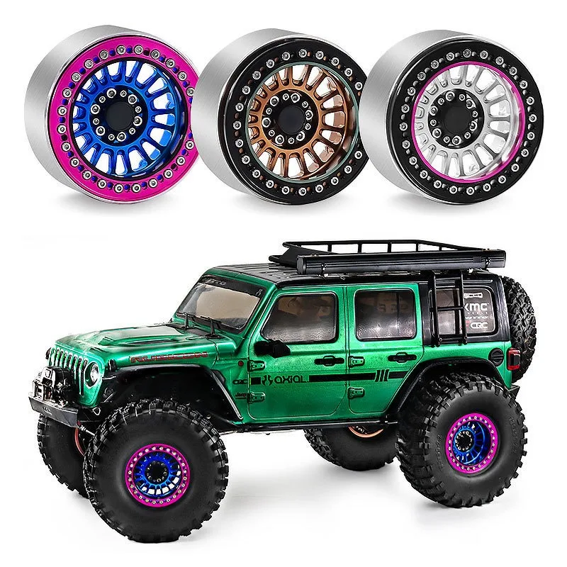 

2,2-дюймовый колесный диск для внедорожников 1/10 CROSS Easy Control TRX4 SCX10 H8H, алюминиевый сплав.