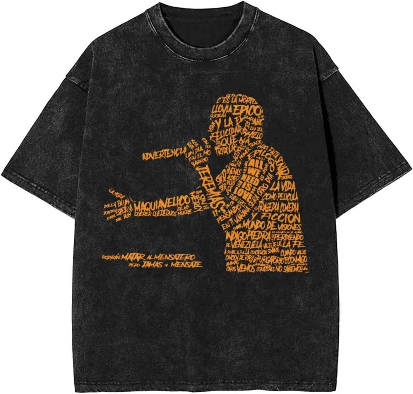 

Canserbero Merch T-Shirts Merch Summer Unisex Fashion Casual Short Sleeve Tee Streetwear Wash Cotton T-shirt