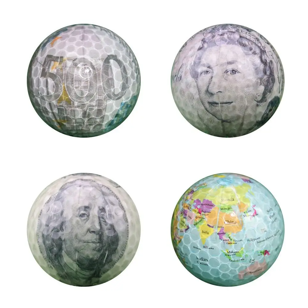 Lightweight Beginner EUR/GBP/USD/Earth Training Tool Practice Ball Outdoor Indoor Golf Ball