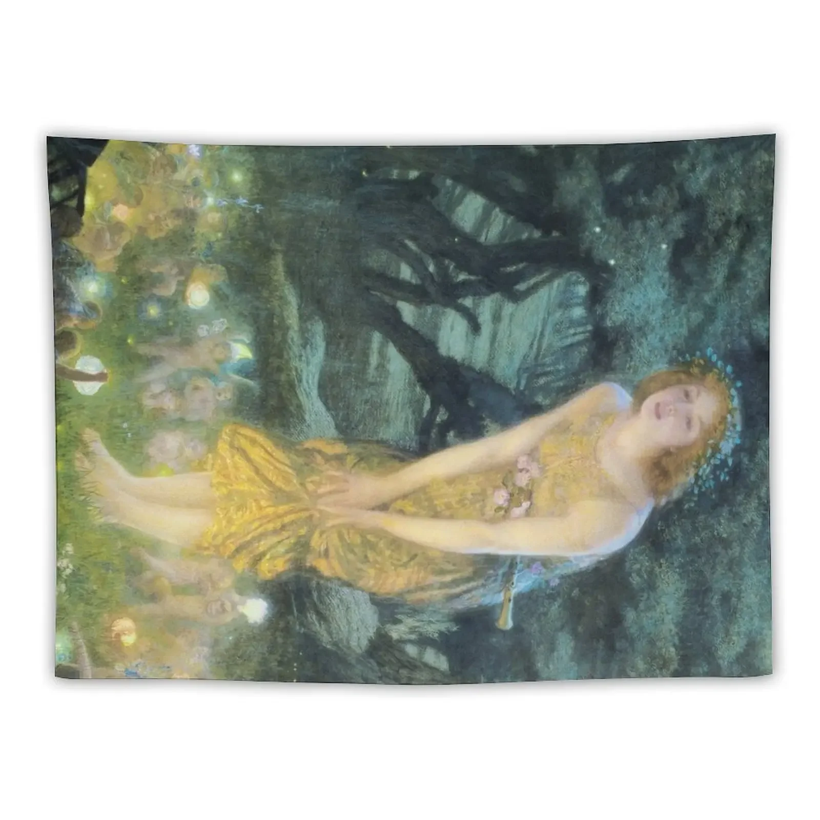 

Midsummer Eve Edward Robert Hughes Tapestry Decoration Home House Decoration Tapestry