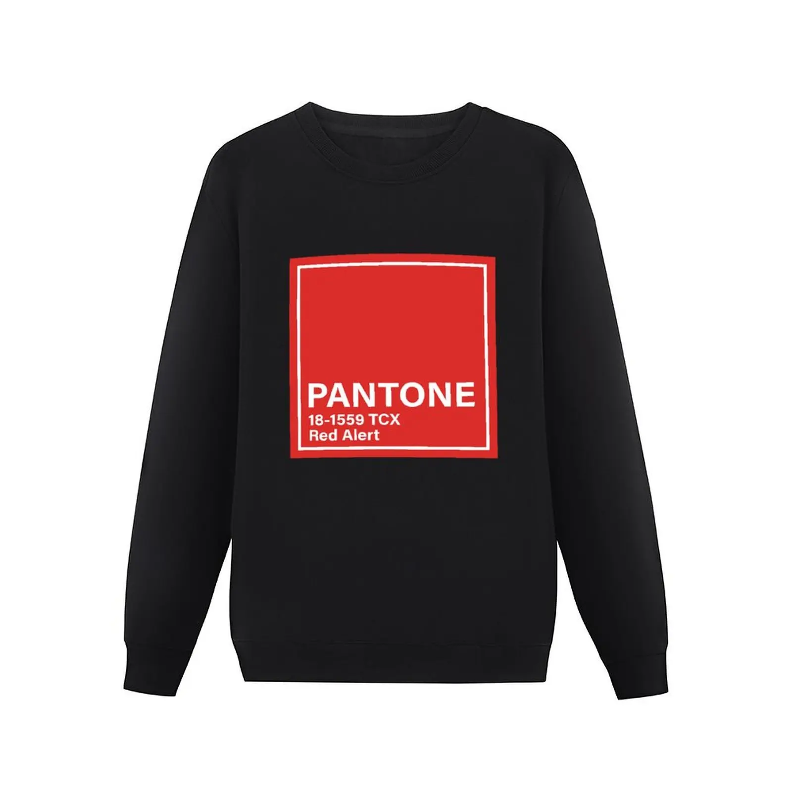 PANTONE 18-1559 TCX Red Alert Pullover Hoodie men clothes hooded shirt blouse hooded sweatshirts