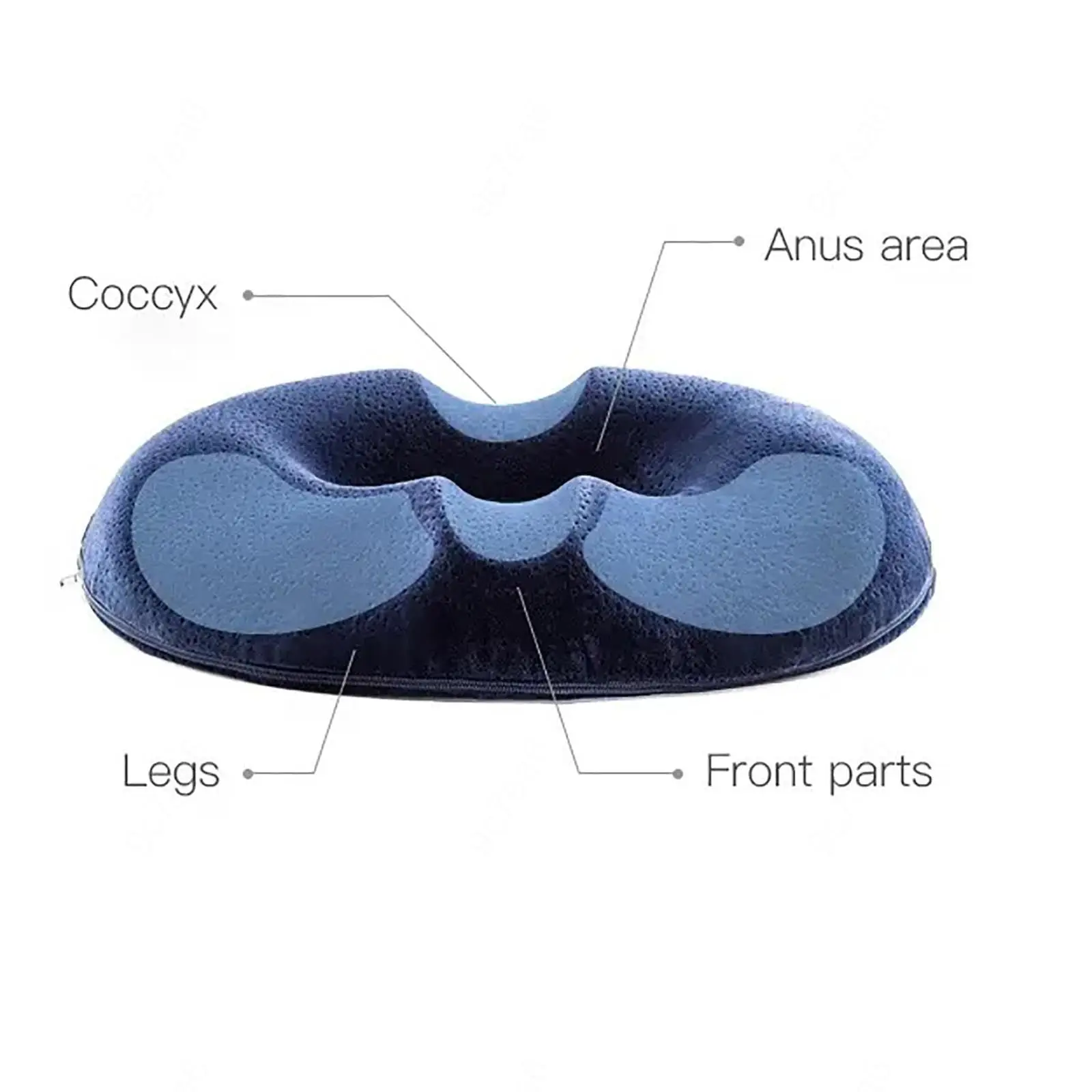 Подушка-пончик для боли на копчике, на копчике, из пены с эффектом памяти премиум-класса, моющееся сиденье-бустер для взрослых для автомобиля, офиса, автомобиля, инвалидной коляски
