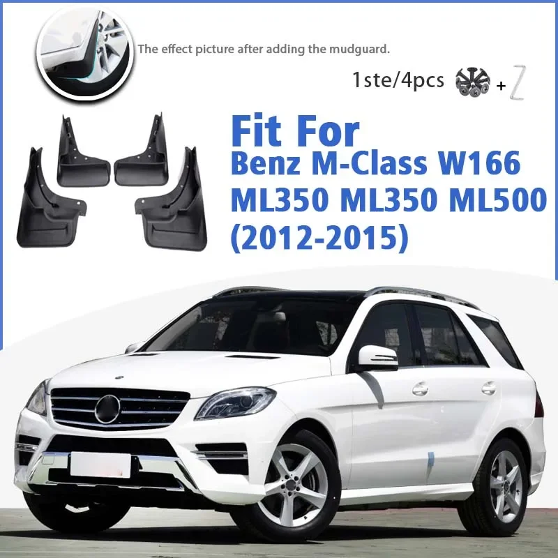 

For Benz M Class ML W166 ML300 ML350 ML500 2012-2015 Mudflaps Fender Mud Flap Guards Splash Mudguard Car Accessories 4pcs