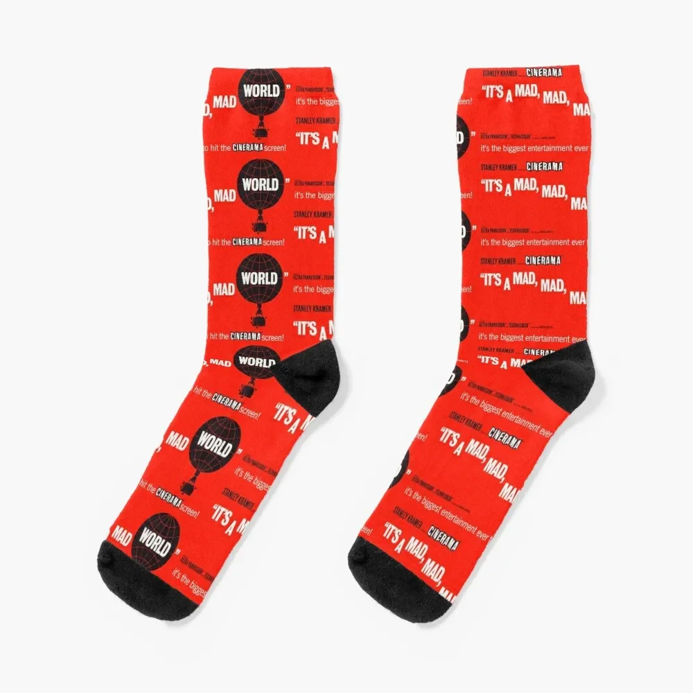 

It's a Mad Mad Mad World Movie Poster Socks custom Running luxe sport Boy Child Socks Women's
