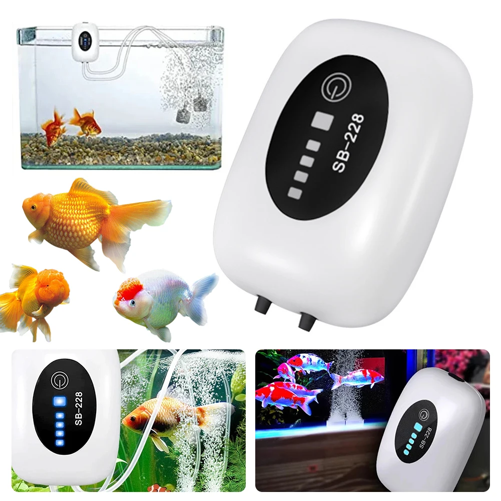 

Portable Fishing Oxygenator USB Charging Fish Tank Oxygen Pump Dual-Purpose Household Fish Tank Aerator for Outdoor Fishing