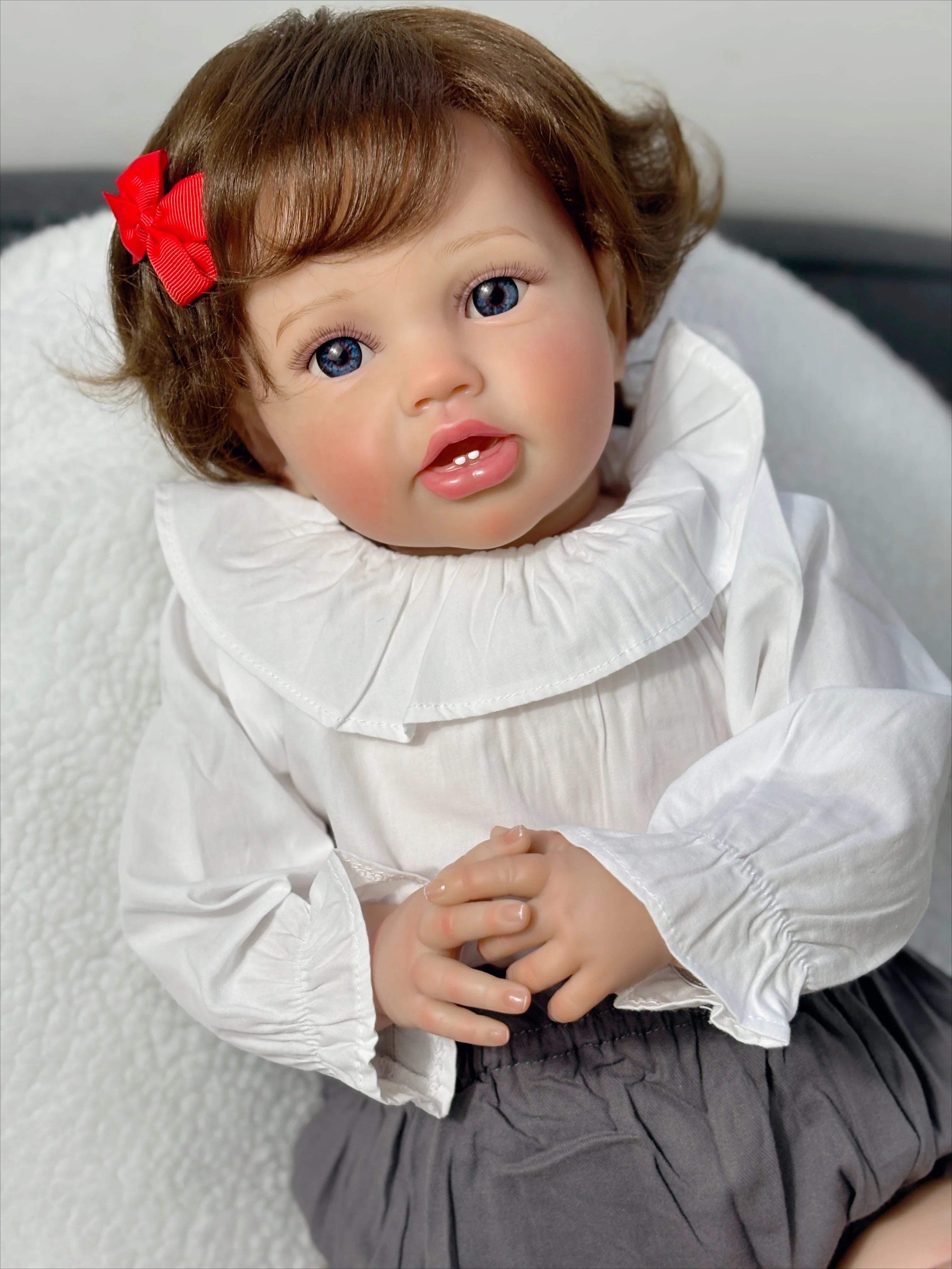 24Inch Soft Body Lifelike Reborn Lottie Princess Dolls Multiple Layers Painting Skin Collectible for Gift High Quality