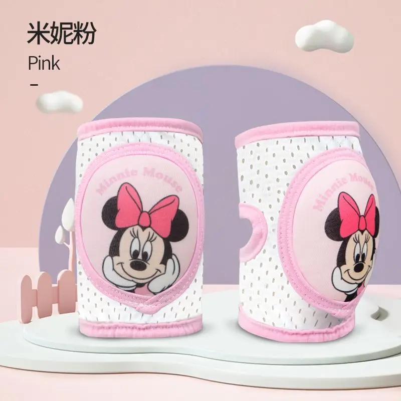 Disney Lotso Mickey Minnie rodillera bebé gateando dibujos animados kawaii fino anticaída protección infantil rodillera cubierta equipo de protección