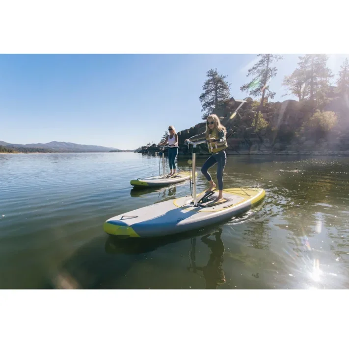 

Waterbike Inflatable Standing Paddle Supboard with Foot Pedal Drive System
