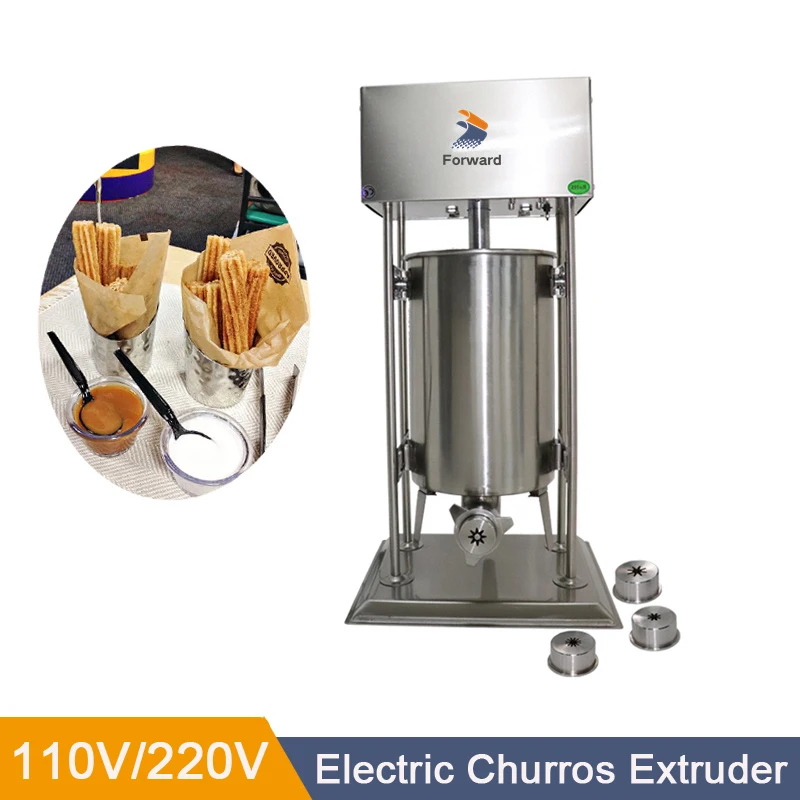 

10-15L Capacity Commercial Use 110V 220V Electric Auto Spanish Portugal Churro Maker Machine Baker Churros Machine