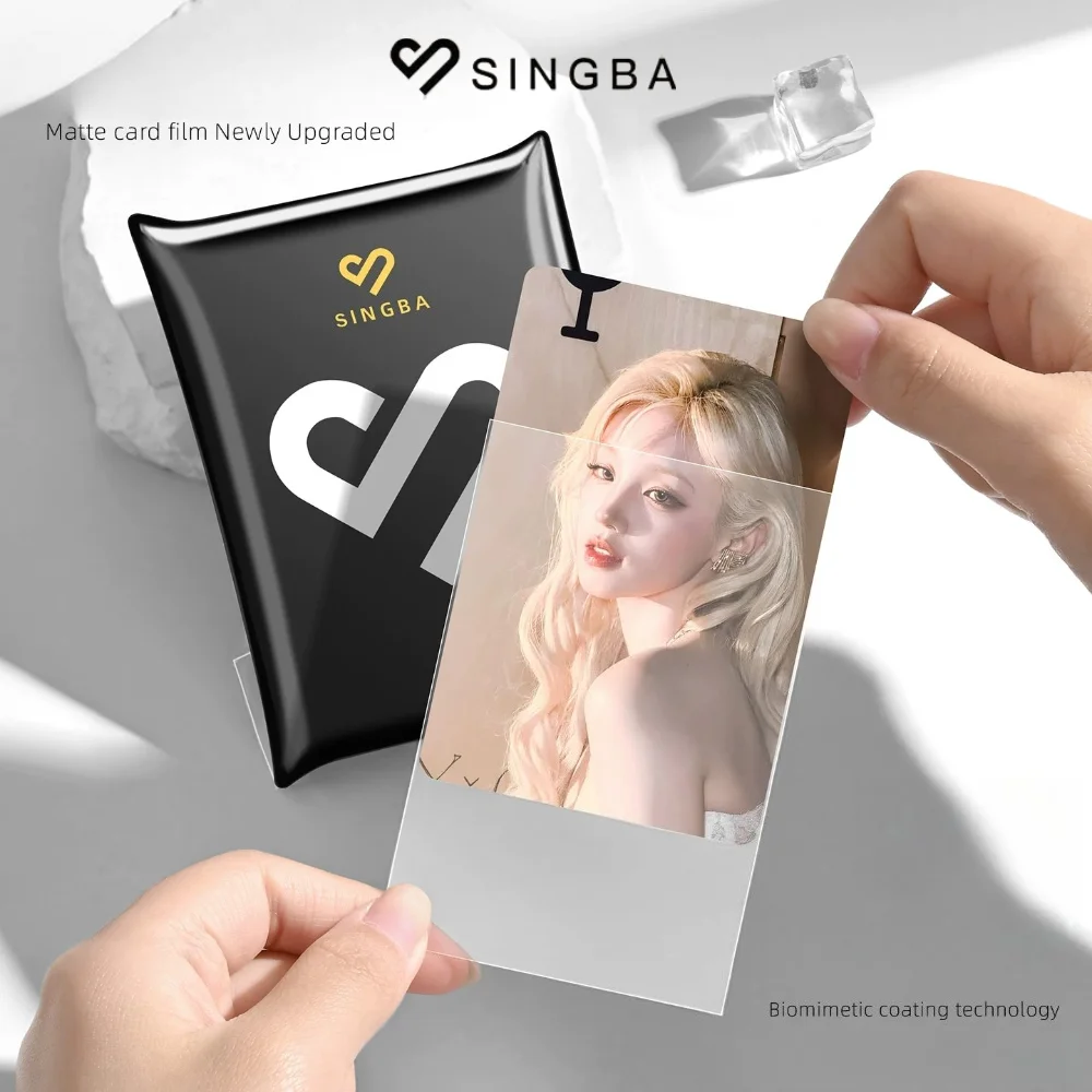 

SINGBA Matte Card Sleeves 50PCS CPP Open/Sealable 3"/3.5" 58x88 65x91 for KPOP Photocard Pokemon Yu-Gi-Oh Sports Card Protector