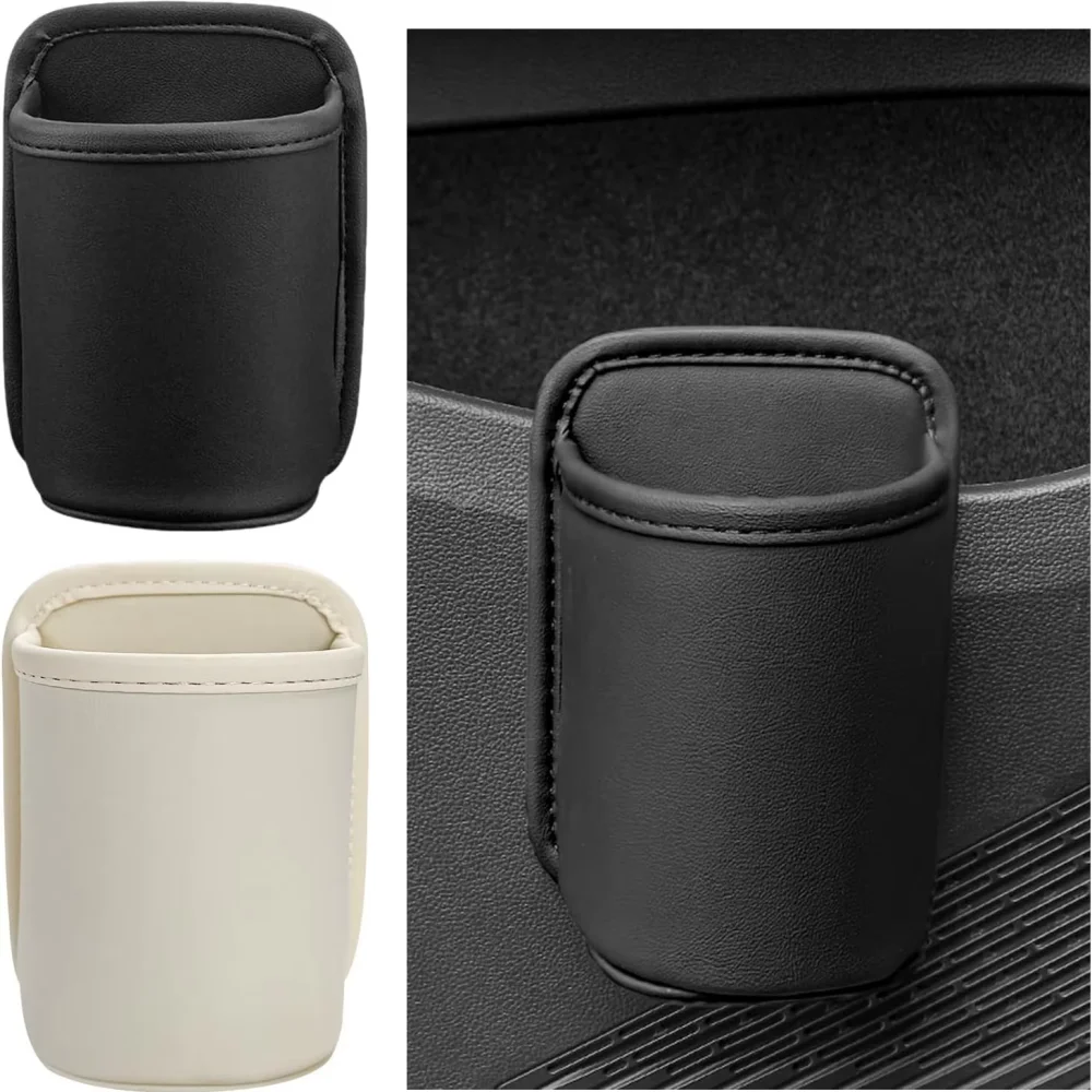 Tablet Accessories For Car - Car Door Cup Holder Leather Automotive