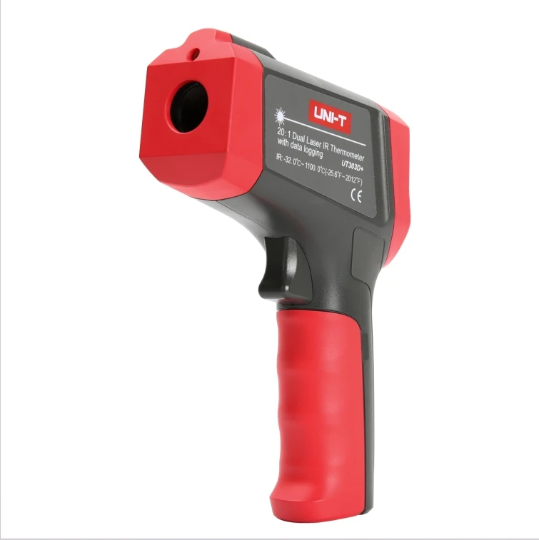 UT301D+ N-on Contact Infrared Laser Thermome-ter Adjustable Emis-sivity Thermome-ter Vi-sual Audio A-larm UT302D+ UT303D+