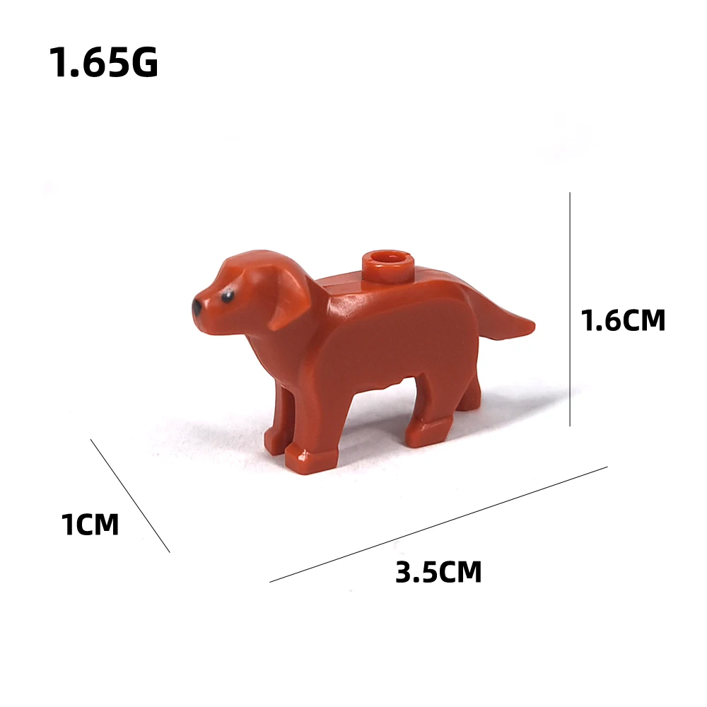 MOC Bausteine Tier-Set - Meerestiere Hunde Katzen Pandas Chinesischer Drache - Zubehör von Drittanbietern für Kreatives Bauen – Detail 25