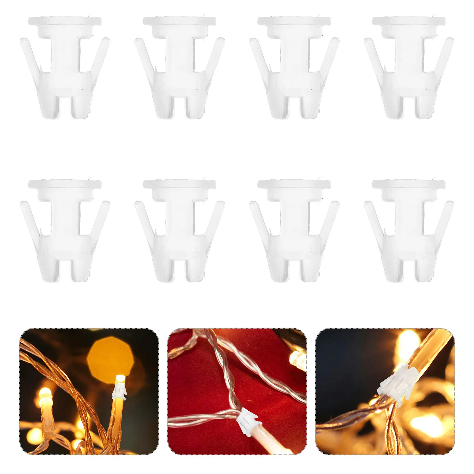 

200Pcs LED Light Bulb Plugs Safety Caps for String Lights Holiday Decorations Waterproof Replacement Parts Light Socket