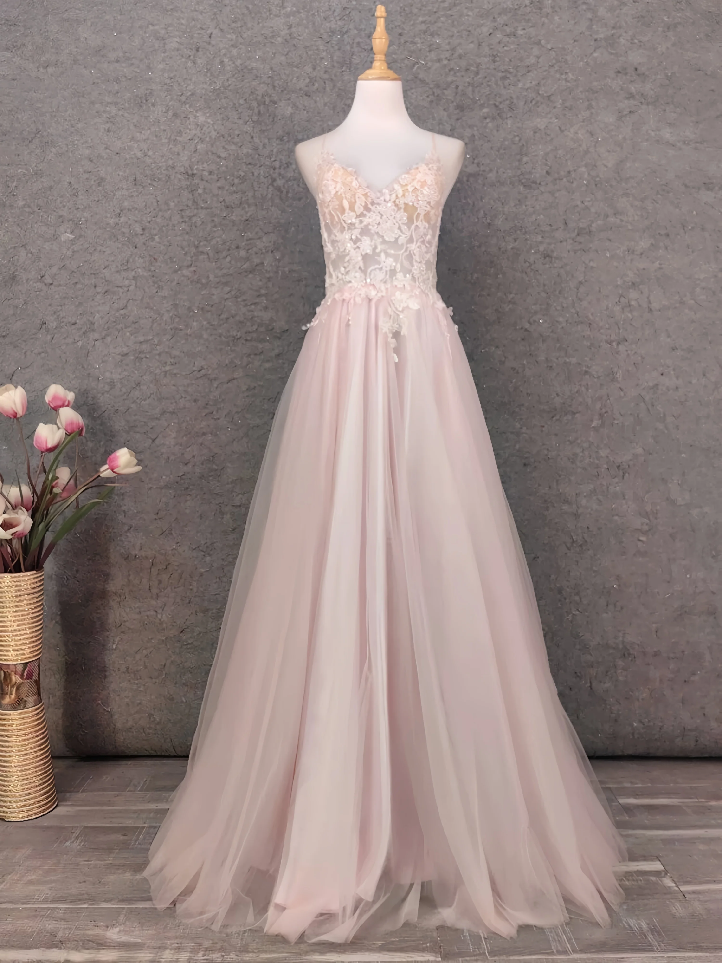 

Sweet Pink Prom Gown Elegant A-Line Sweetheart Neckline Spaghetti Straps Backless Sleeveless Presiding Show Evening Dress