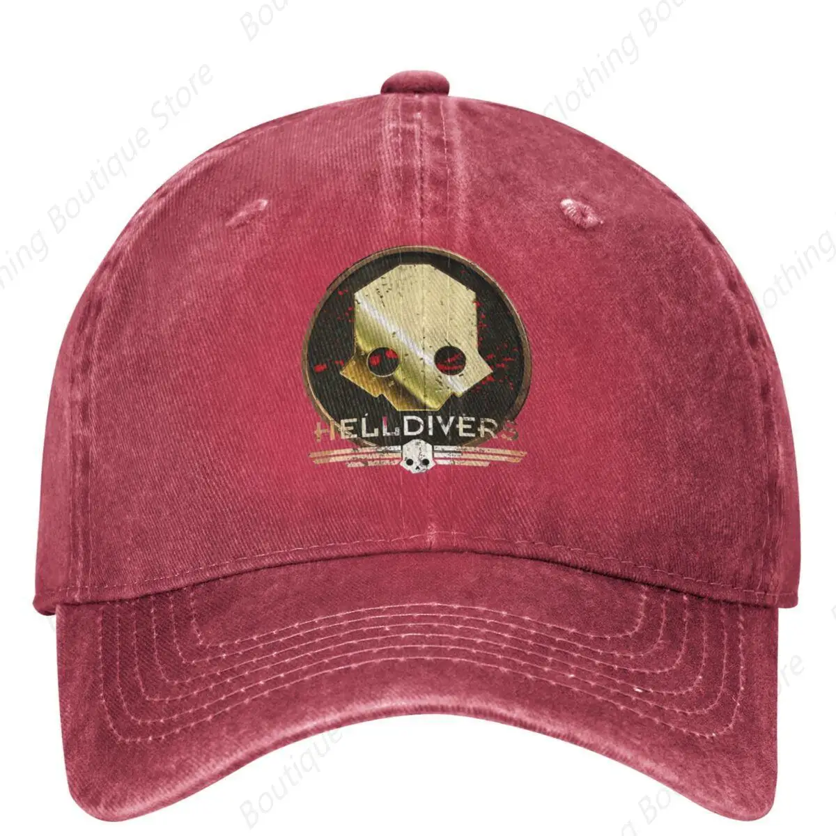 Vintage Helldivers 2 Logo Baseball Cap Unisex Style Cotton Washed 2024 New Game Trucker Hat Summer Adjustable Fit Hats Cap