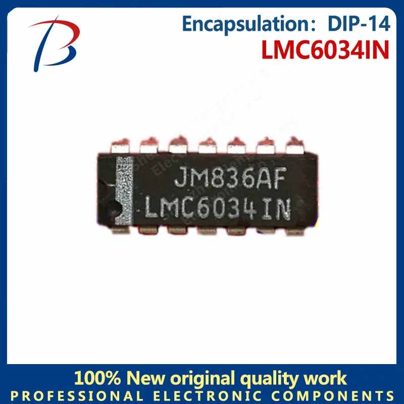 5PCS LMC6034IN DIP-14 operational amplifier chips