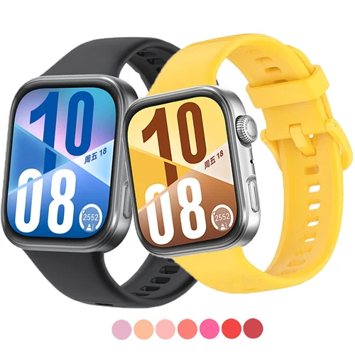 Imagen 2 del producto Correa de silicona suave para Huawei Watch Fit 4/3, pulsera deportiva oficial para reloj inteligente, accesorios para Huawei Watch Fit 4 Pro