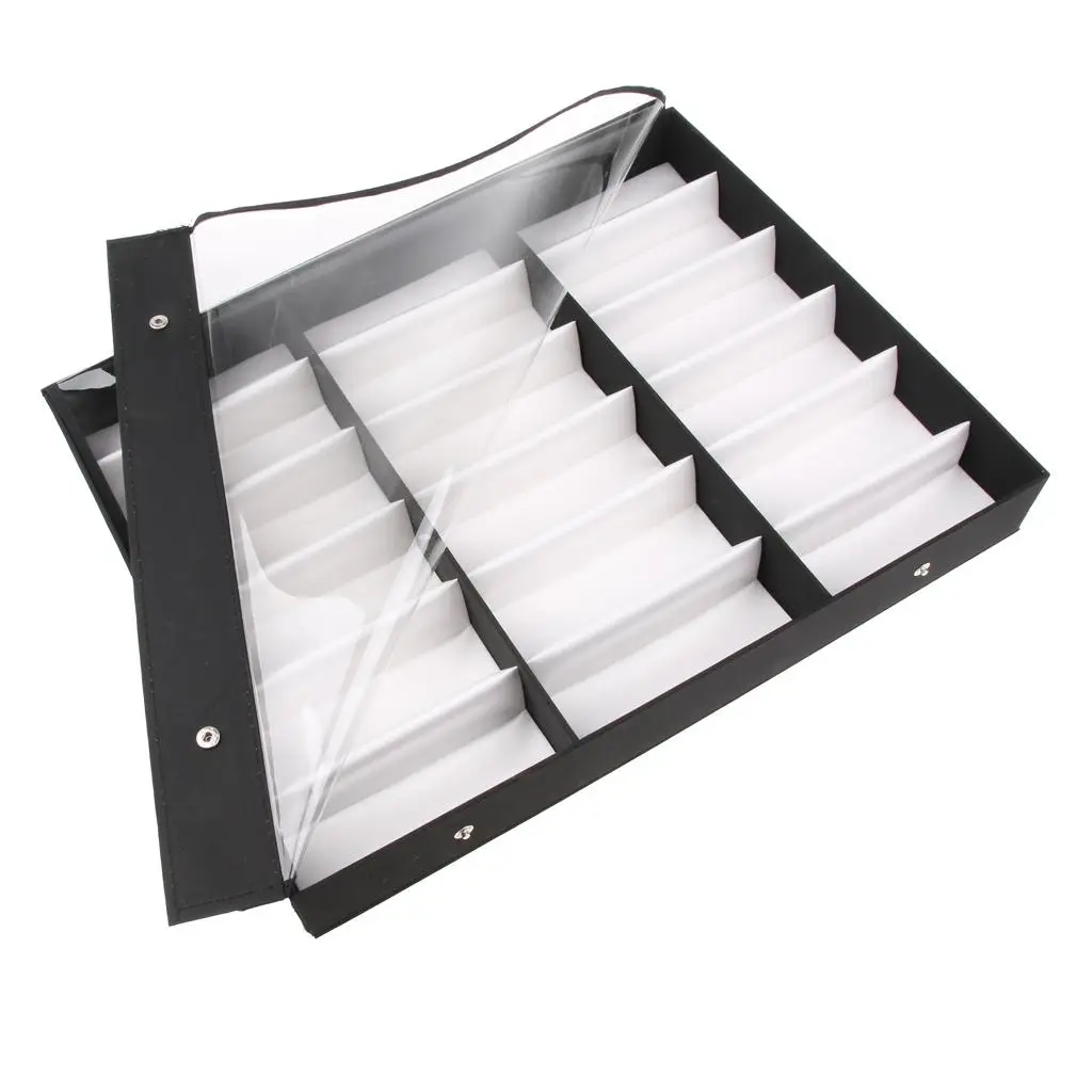 18 Slots Eyewear Display Box Glasses Holder for Shows, Shops Home