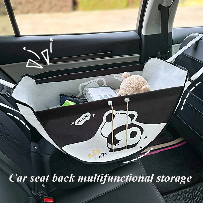 

Car Storage Bag Cartoon Bear Cars Seat Back Multifunctional Storages Rear Seats Storage Hanging Bags Car Hanging Storage Bag