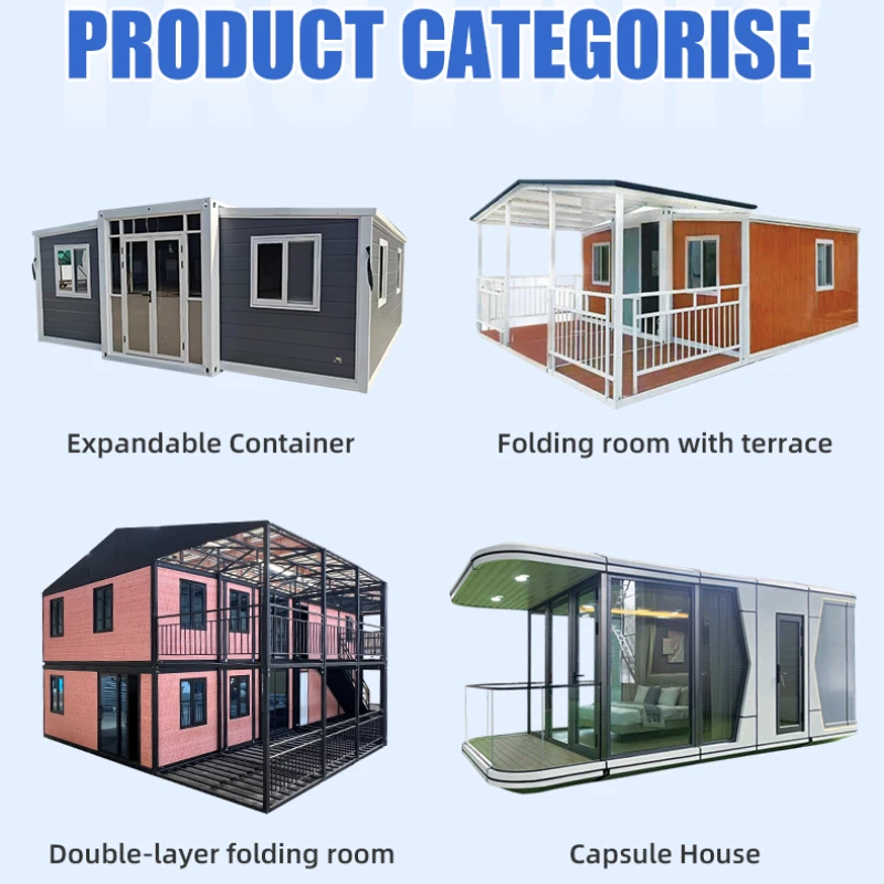 Complete Home Package 20FT/40FT Prefab House W/ Furniture Bathroom+Kitchen+Bedroom Set Ready for Move-In