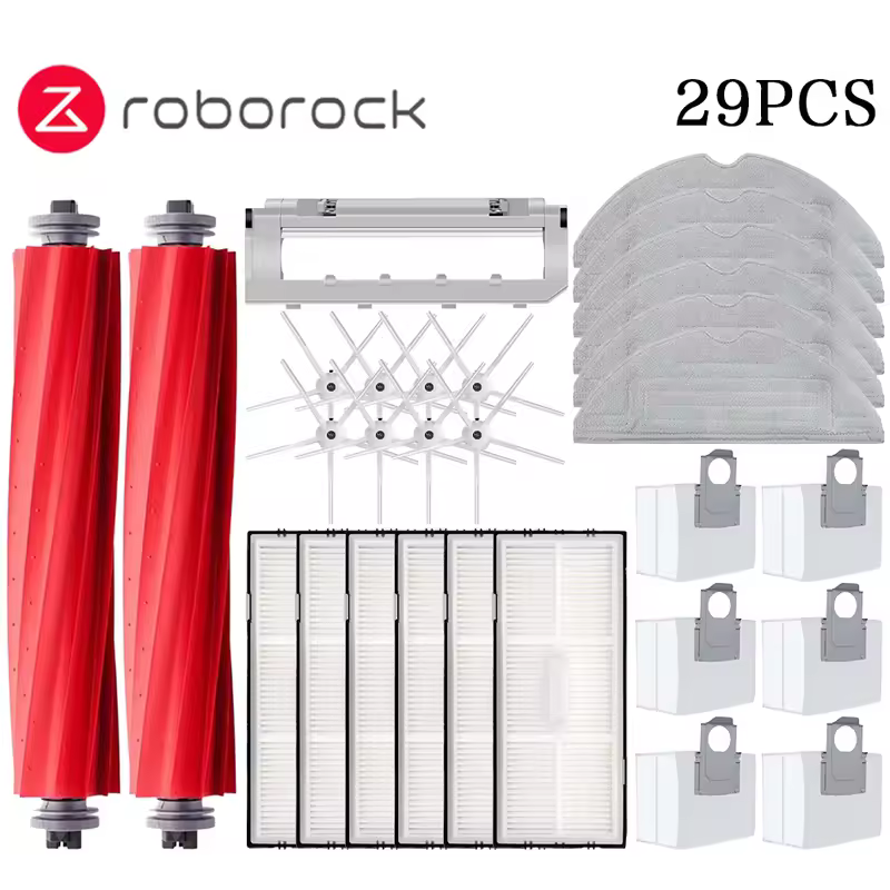 Main Side Brush Mop Hepa Filter Dust Bag Cleaning Rolling Brush Roborock S7 Maxv Ultra S7 Pro Ultra Robot Vacuum Accessories - Image 30