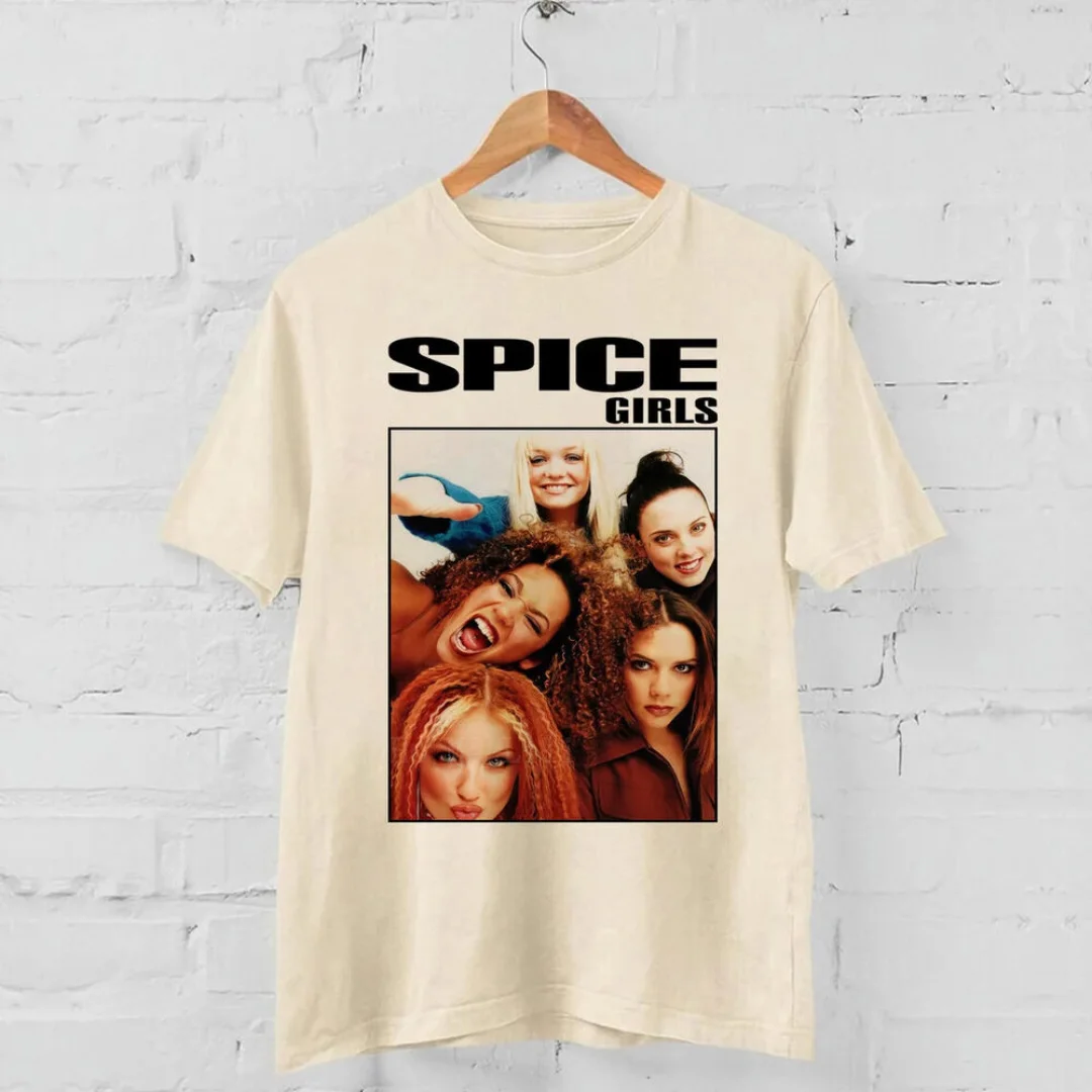 Spice Girls T Shirt 90s Spice Girls Tour 2023 Gift Women Men Short Sleeve Oversize