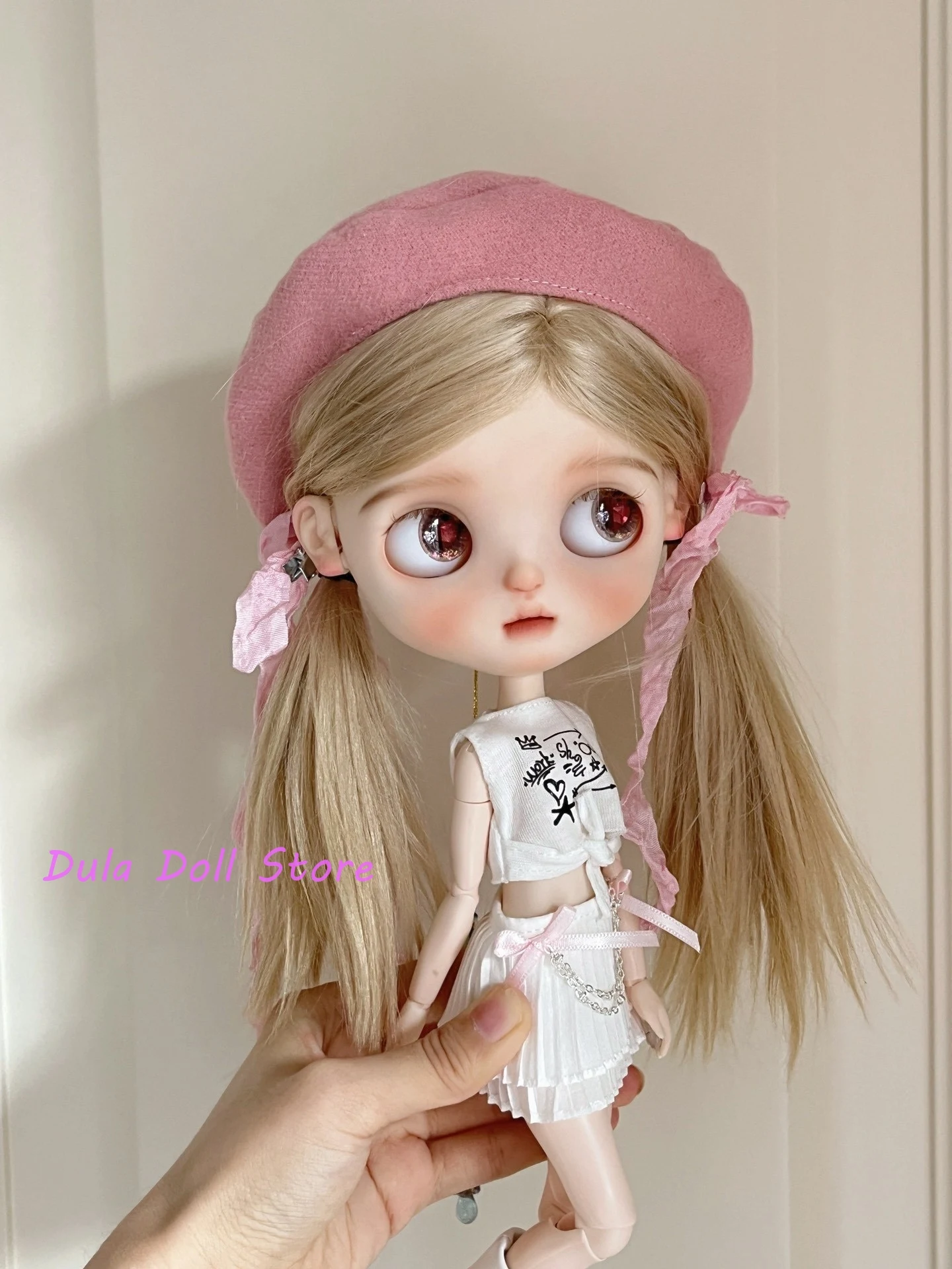 دولا ملابس دمى ل Blythe مروحة القوس سلسلة تنورة مجموعة ob24 ob22 Diandian Azone Licca ICY JerryB 1/6 Bjd دمية
