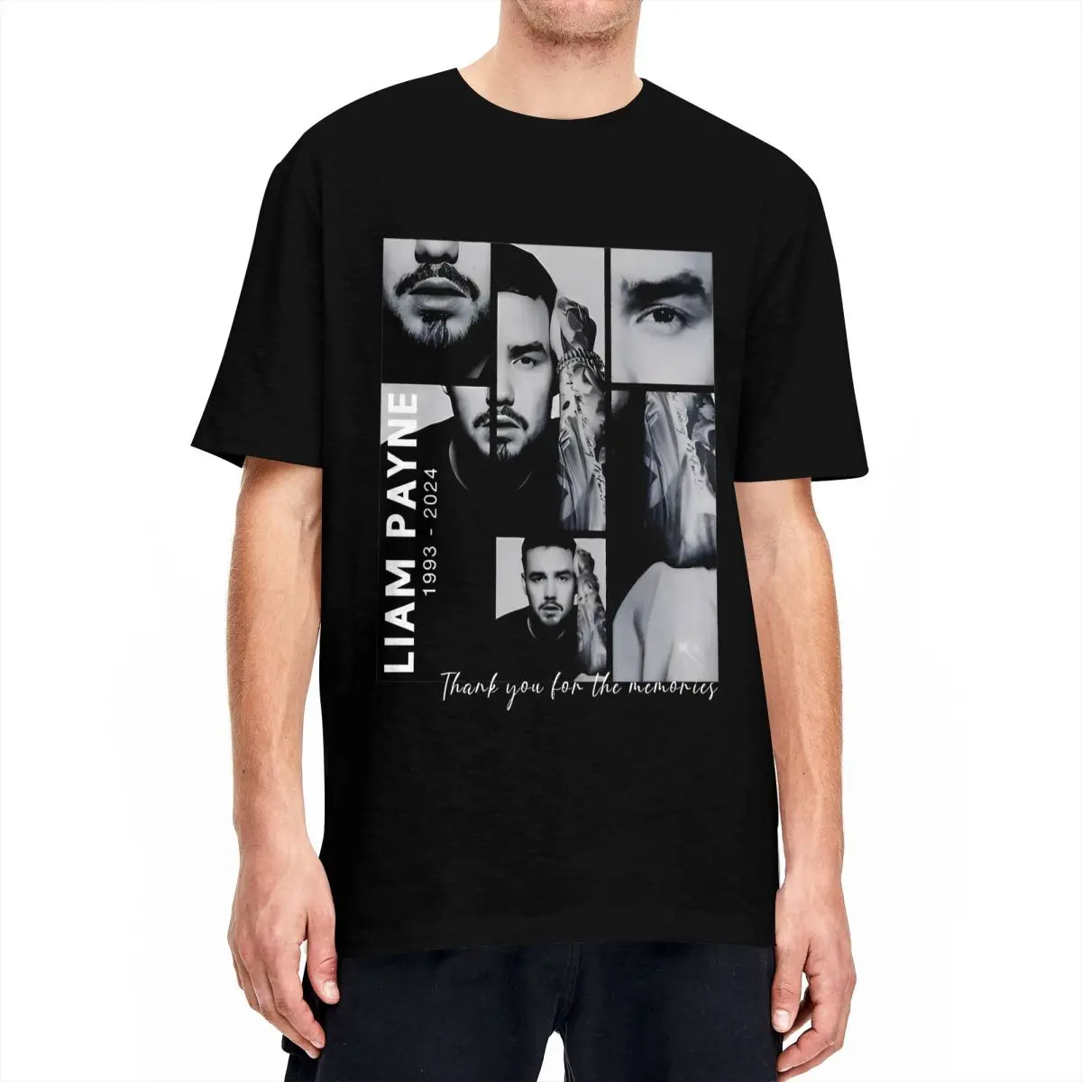 Liam Payne 1993-2024 RIP Accessories T Shirts 100% Cotton Tee Graphic Print T-shirt Clothes