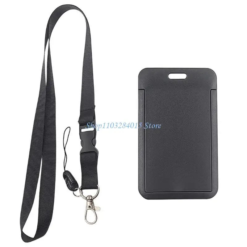 R6FF Phone Lanyard Card Holder Water Resistant Card Case with Removable Neck Lanyard